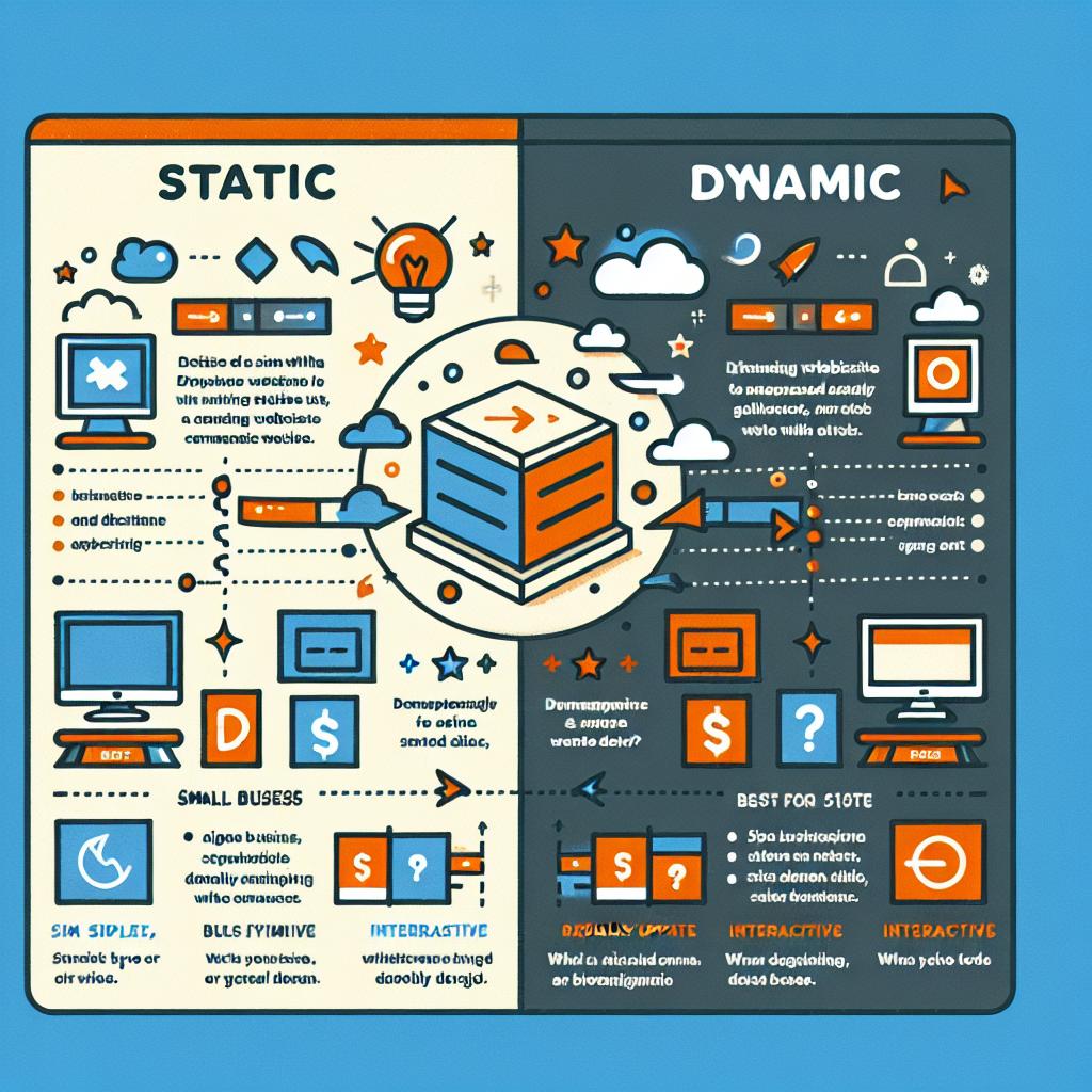 تفاوت بین طراحی سایت استاتیک ​و داینامیک: ⁣کدام یک​ برای شما مناسبتر است